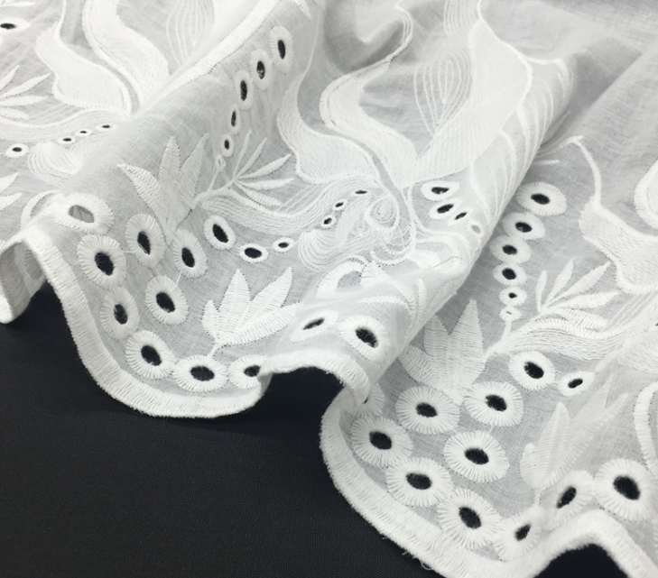 Высокое качество платье рубашка нитки вышитые джинсовые вырезки embroidery100 % хлопок ткань оптовая продажа