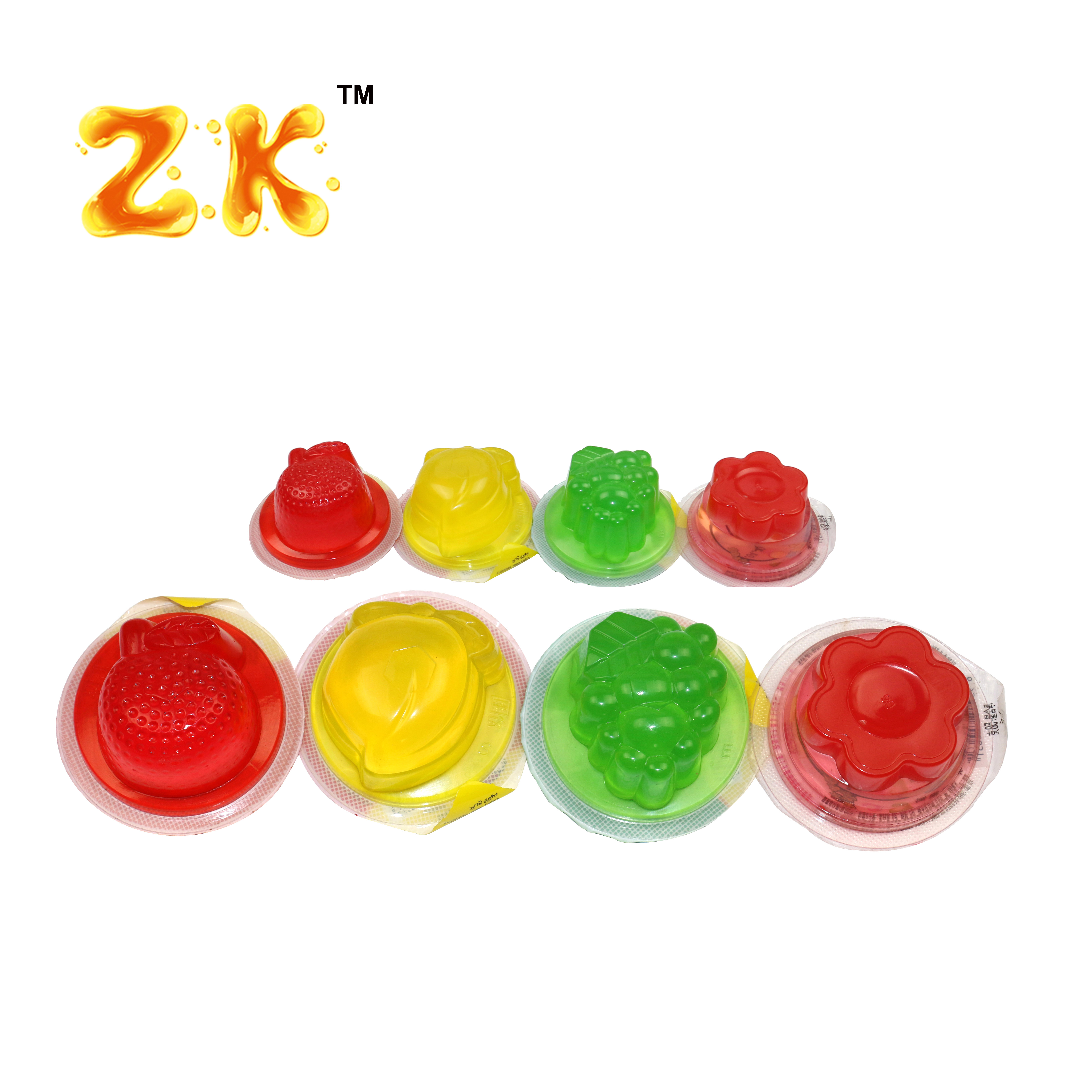 80g Fruit Shape Jelly Cup Mix Fruit Flavor Jelly