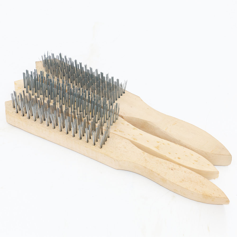 Wooden Handle Wire Brush