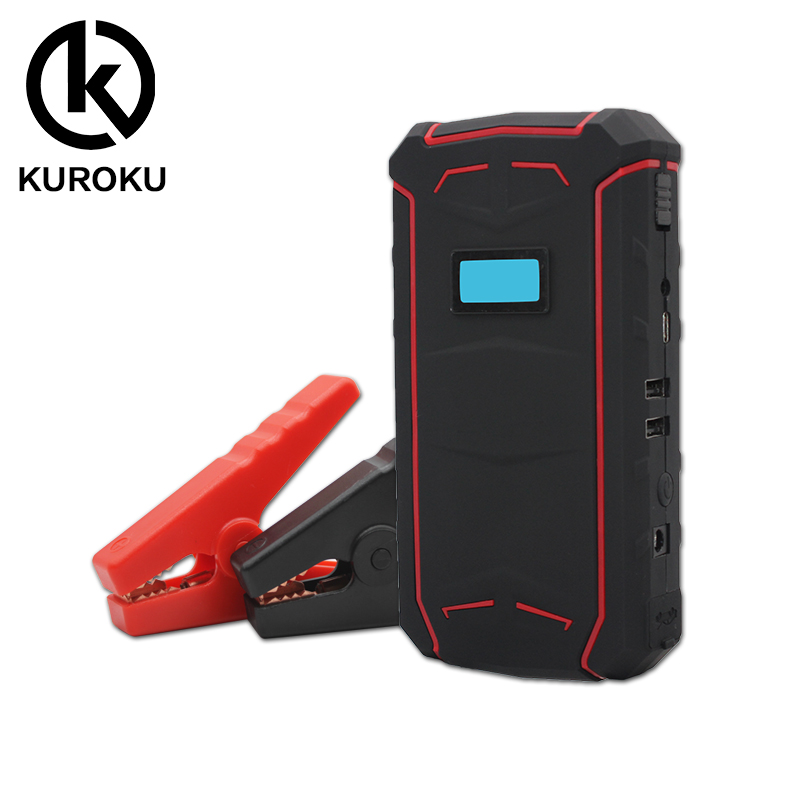 KUROKU новая модель 18000 мАч автомобильный стартер быстрого зарядного устройства многофункциональное автомобильное зарядное устройство стартер
