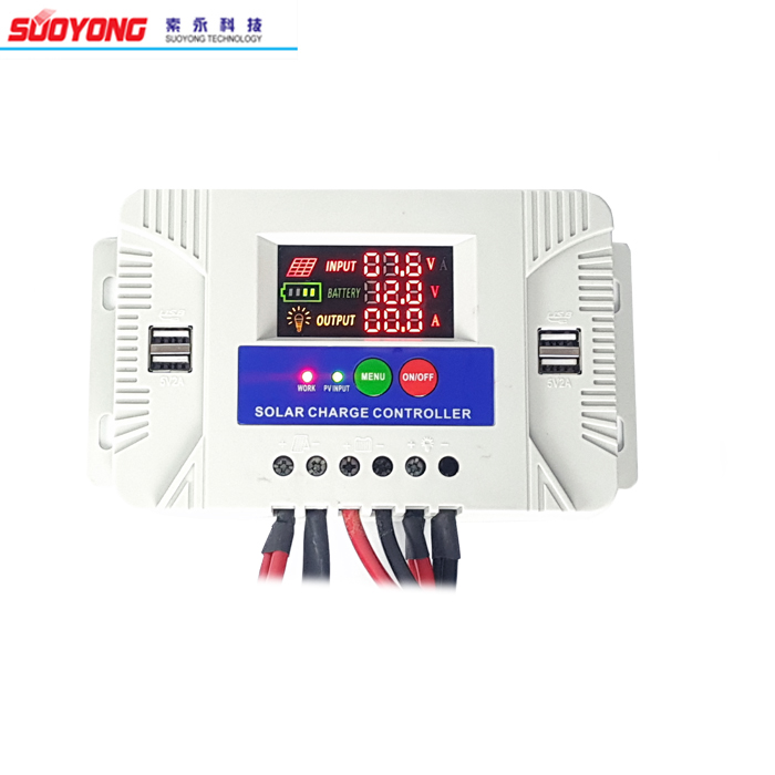 Suoyong 12 V/24 V 40A pwm Контроллер заряда 4usb SYT3-40A