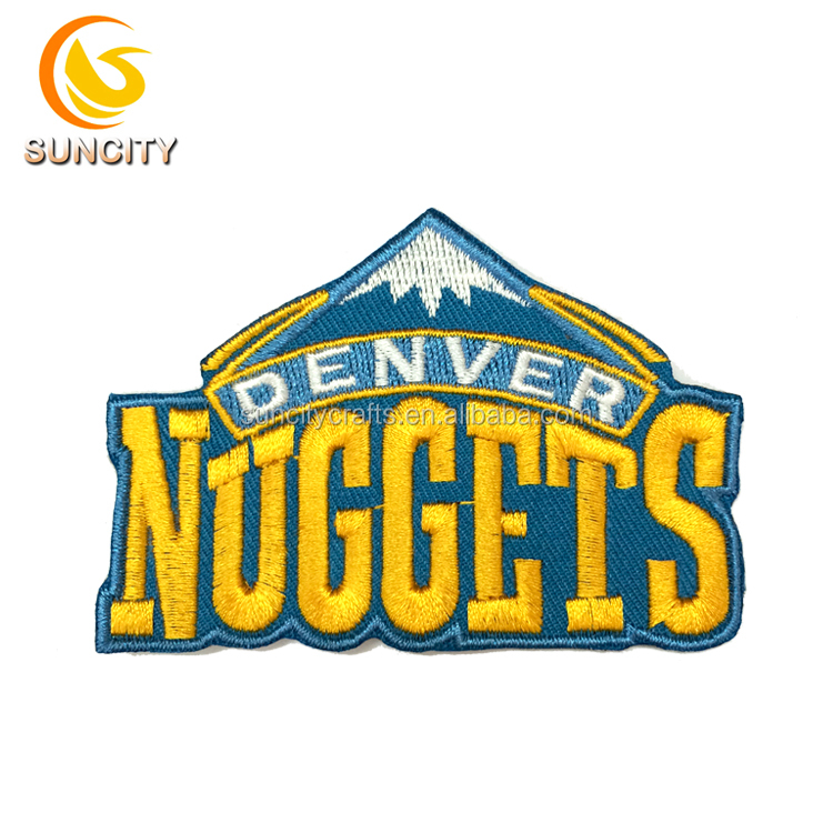 Custom Design Patch For NBA Baskeball Denver Nuggests Embroidery Patch