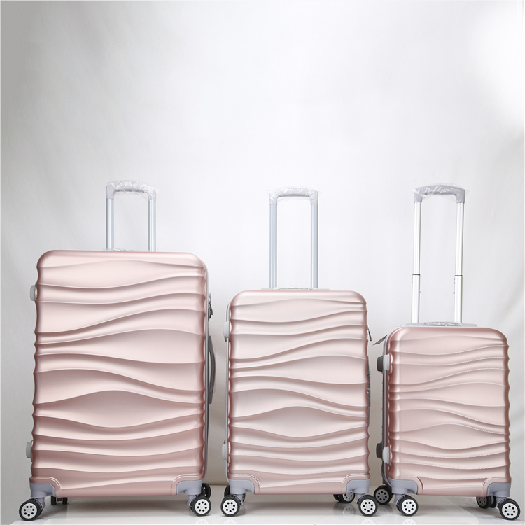 Hot Sale Colorful ABS Suitcase 3 pcs Luggage Set