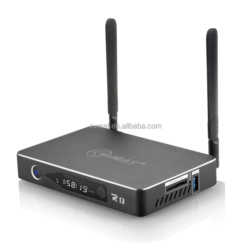 Китайская Фабрика Eweat R9 Realtek cpu Смарт Интернет ТВ потоковая телеприставка 4k