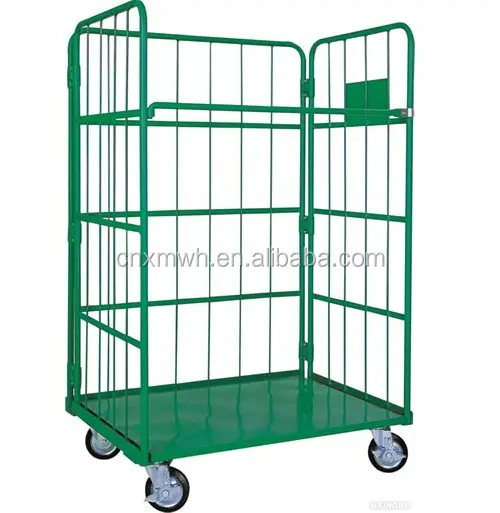 warehouse logistics collapsible trolley for warehouse