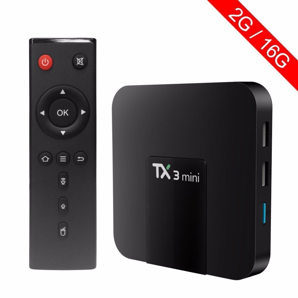 2018 новый хит продаж TX3 mini Amlogic S905W четырехъядерный Android 7,1 ТВ-бокс 2 Гб 16 Гб медиаплеер коробка TX3mini