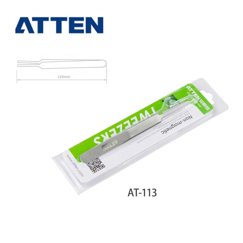 ATTEN AT-113 горячие продажи антистатические 120 мм из нержавеющей стали пинцет