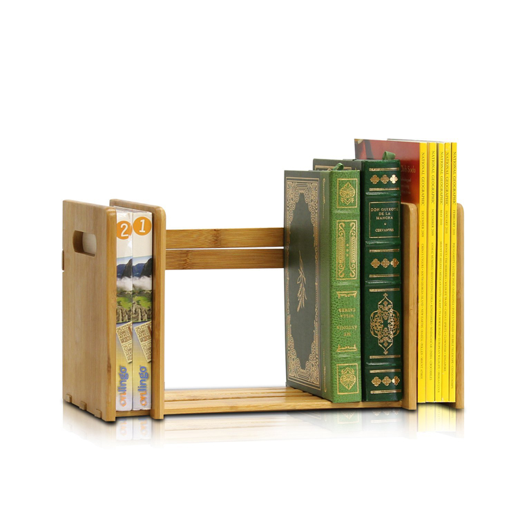 Adjustable Extension Natural Bamboo Book Rack