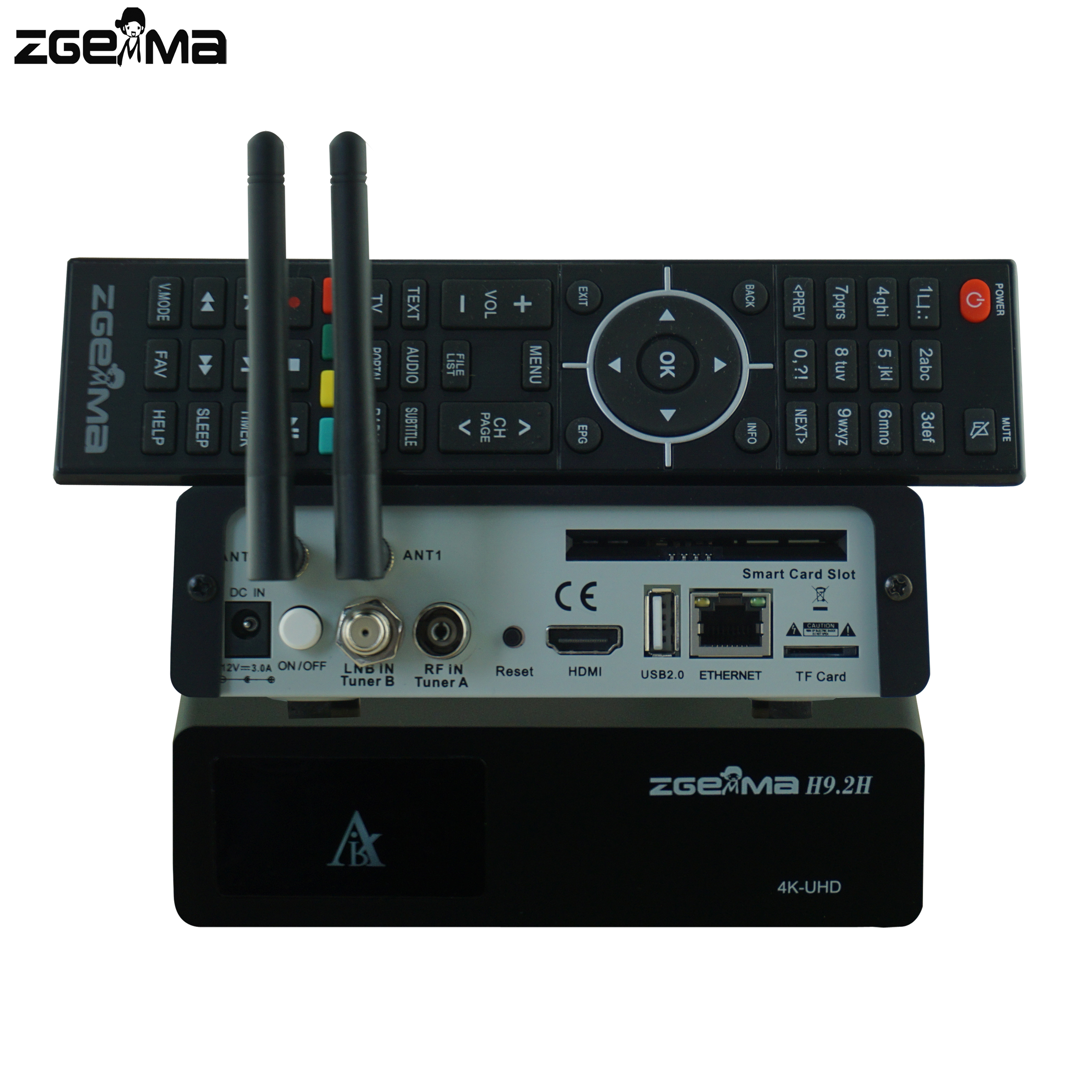 Новый zgemma h9.2h dvb s2x + dvb t2/c 4K UHD iptv stalker