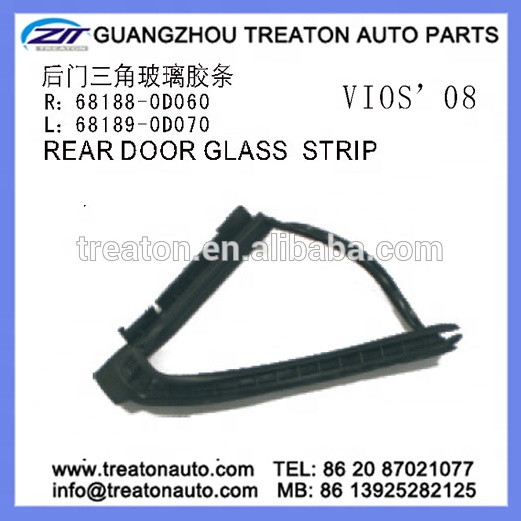 Задняя дверь треугольник стеклянная полоса для VIOS 2008 R 68188-0D060 L 68189-0D070