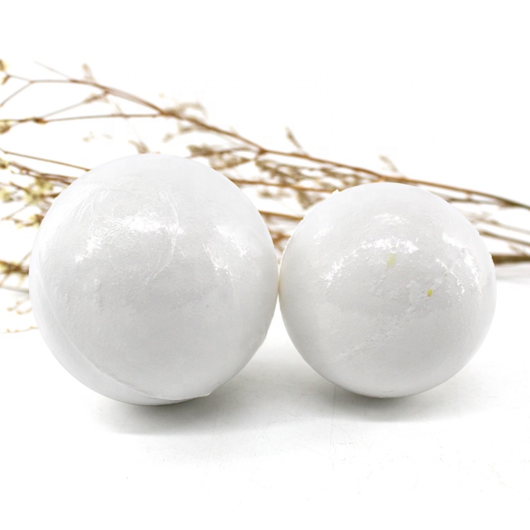 High quality handmade Ingredient white salts ball SPA fizzer natural bath bombs