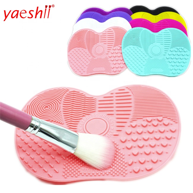 Yaeshii Makeup Brush cleaner Silicone Mat Washing Brushes Cosmetic Gel Board Cleaning Pad Cleaner Scrubber Tools Newest Silicone