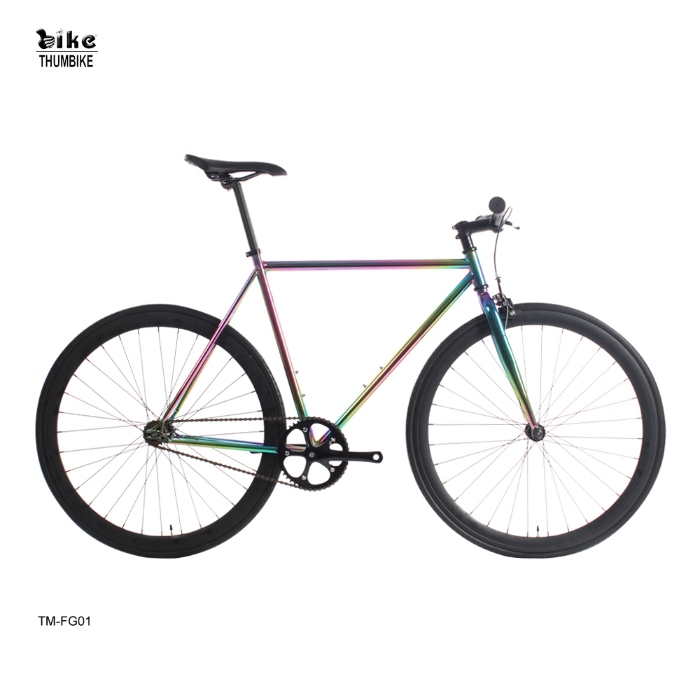 Завод Ханчжоу 700C Fixie Neo Chrome Fixed Gear Bike