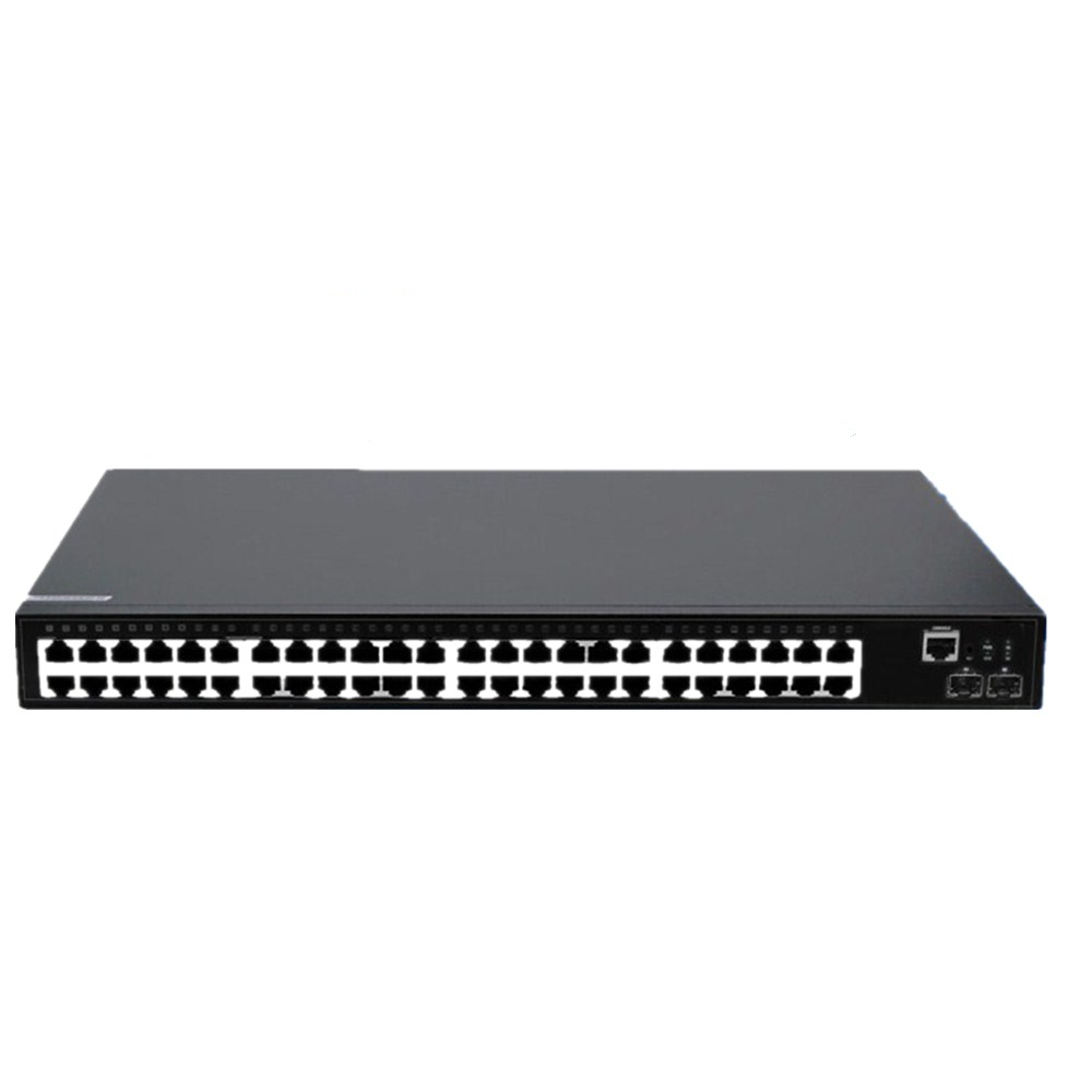 Корпоративный волоконно-оптический сетевой коммутатор 48 портов GE TP + 2SFP + 10G Ethernet Websmart SNMP Combo CLI Telnet консоль NMS управляемая VLAN