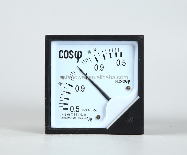 80*80 COS power factor meter 0.5-1-0.5 Pointer meter 380V/5A