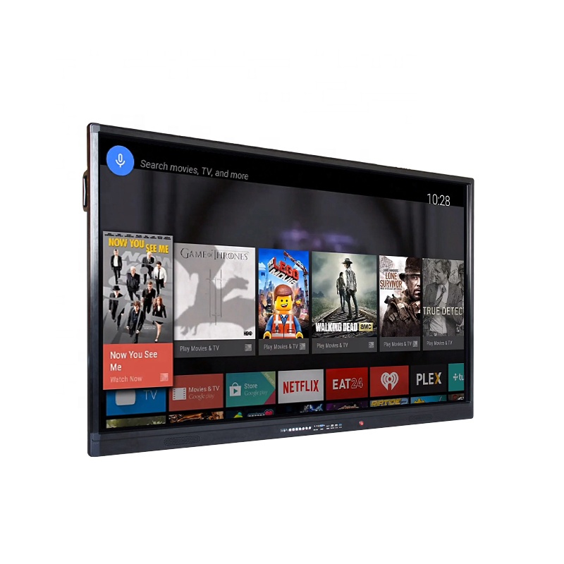 Интерактивная белая доска OEM 65 дюймов UHD 4K, дисплей, умная Плоская Сенсорная панель для образования и конференций со встроенным OPS PC