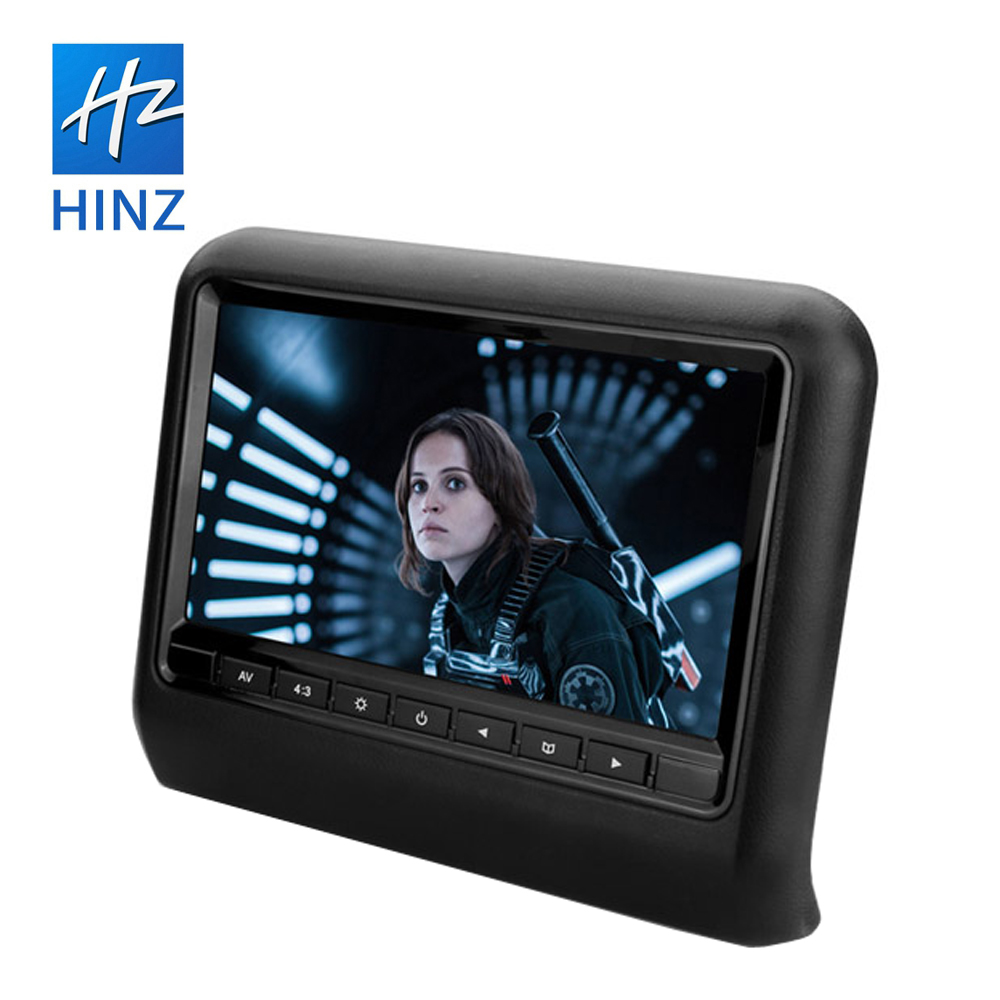 Горячая Распродажа Автомобильный подголовник 9 дюймов HD цифровой ЖК-экран DVD/AV Автомобильный подголовник монитор с входом BT USB SD видео вход