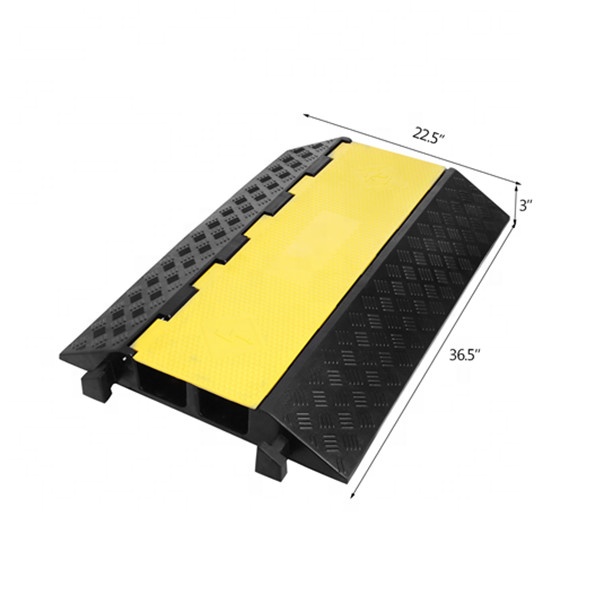 1000*580*120MM Black Rubber Single Channel Cable Protector,Cable Ramp Floor Cover