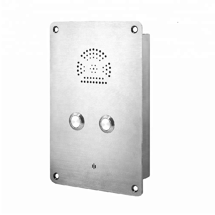 JR301-2B-IW две кнопки IP55 Водонепроницаемый Прочный VoIP домофон и телефон