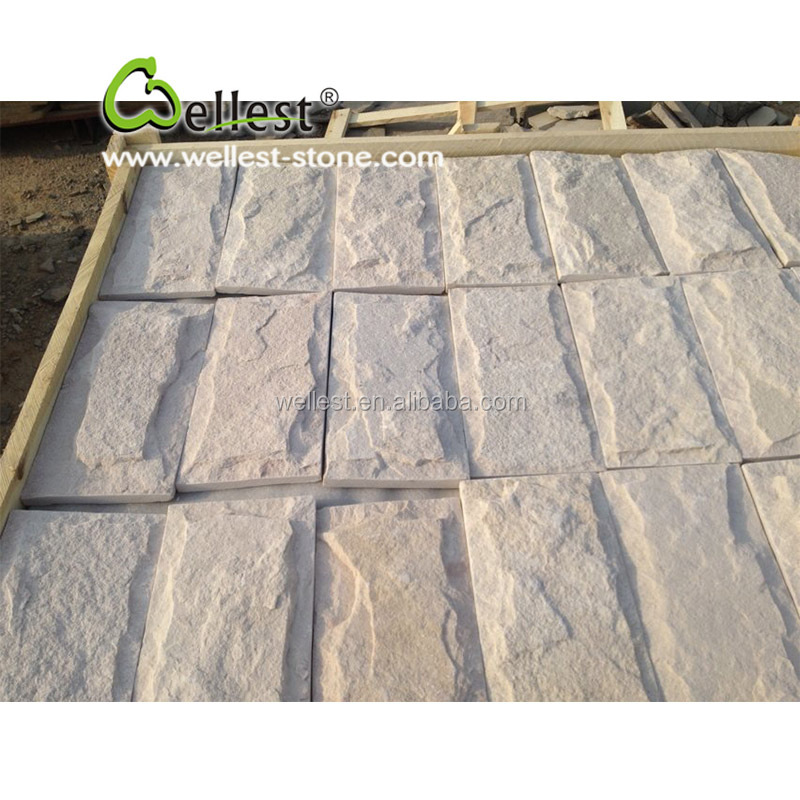 Natural pink Quartzite Mushroom Stone for Building Materials