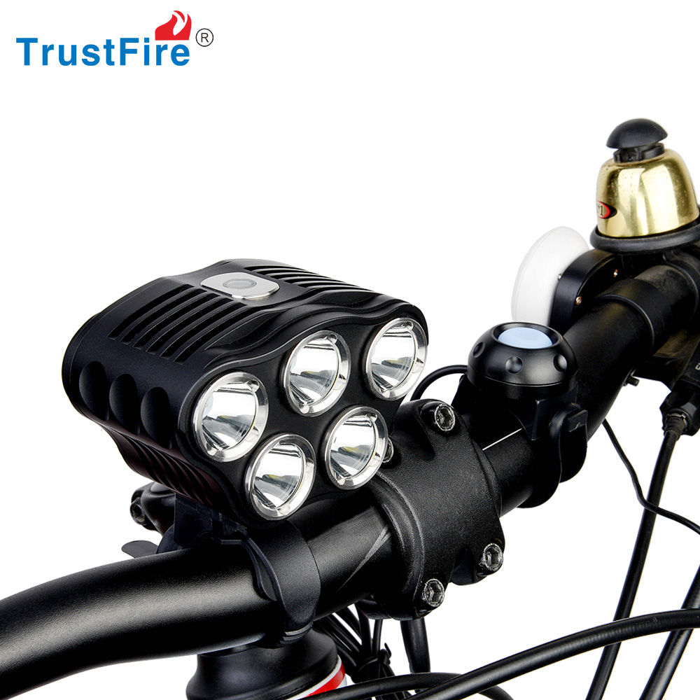 TrustFire новое желание TR-D010 8,4 v налобный фонарь 5 * T6 светодиодный шлем фонарик 2800LM светодиодный фонарь для велосипеда