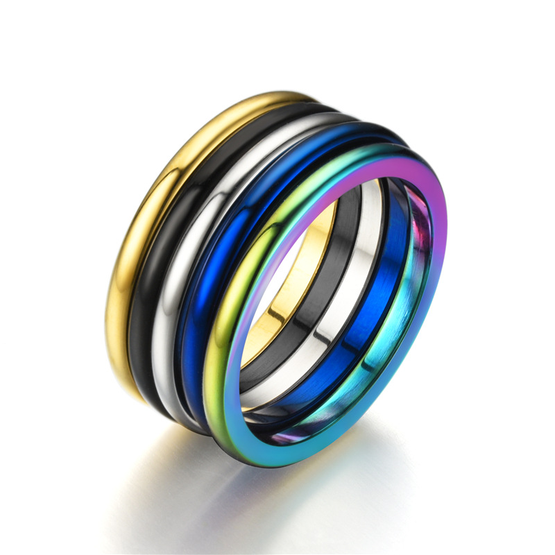 Best jewelry 2mm men stainless steel ring stainless steel girl ring
