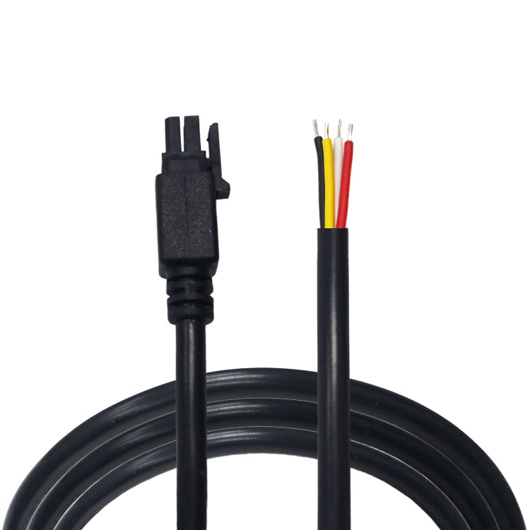 Micro Fit 3,0 4 pin 2*2 pin литой в полоску Луженый конец ОТРЕЗОК кабеля Жгут проводов совместимый с разъемом Molex 1,5 м