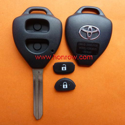 высокое качество ключевых toyota венчик, мотоцикл венчик 2 кнопки радиобрелока оболочки, ключевые toyota венчик