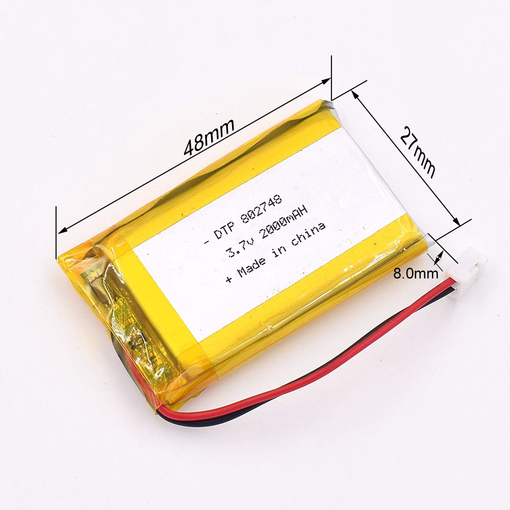 DTPbattery подгонянный продукт высокой температуры 7,4 v lipo rc батареи