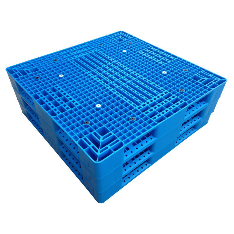 Армированный HDPE склад двухсторонний прочный пластиковый поддон