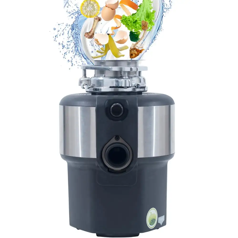 Auto-reverse grind system 1/2HP AC motor food disposal Garbage grinder for household