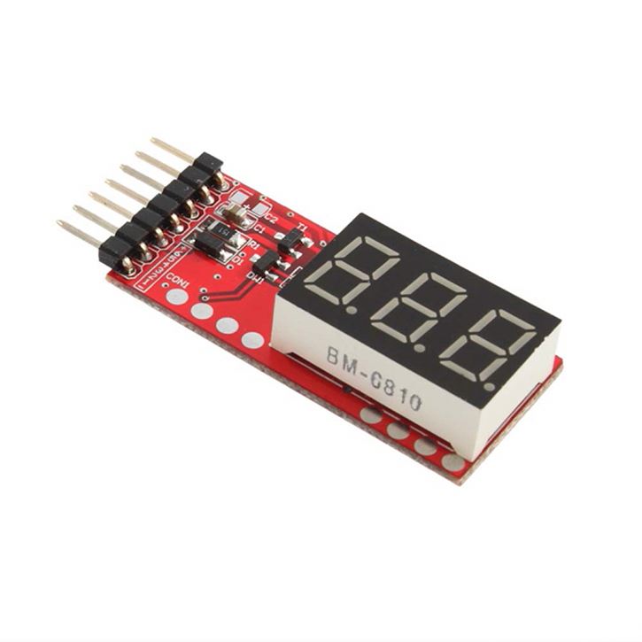 Индикатор напряжения RC, индикатор батареи Lipo, индикатор батареи, 2-6 ячеек, светодиод