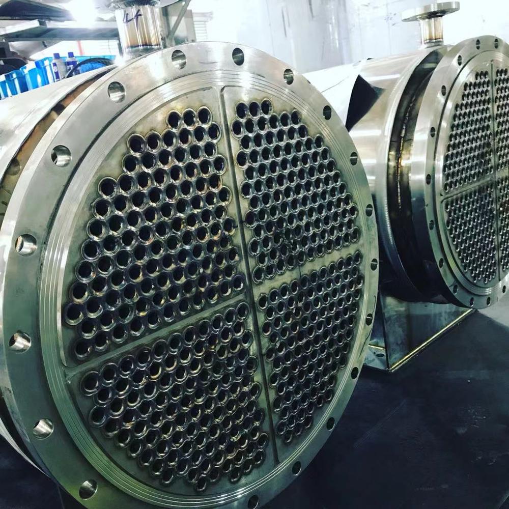 Нержавеющая сталь ASME Сертифицированный промышленный корпус и трубчатый теплообменник