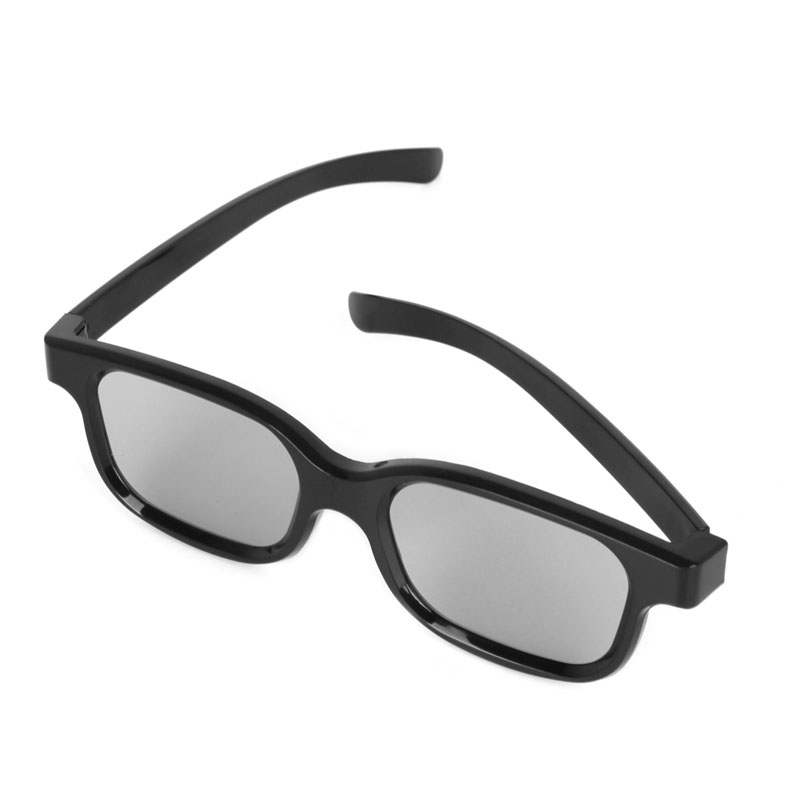3D визуальные очки круглые поляризационные Пассивные 3D очки виртуальной реальности черные для 3D ТВ реальные D IMAX кинематографии