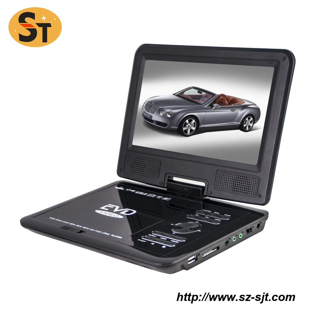 2018 hot selling China supplier MTK solution portable dvd player with USB/SD/TV/FM/DVD