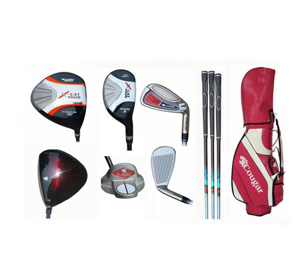woman lady golf club set