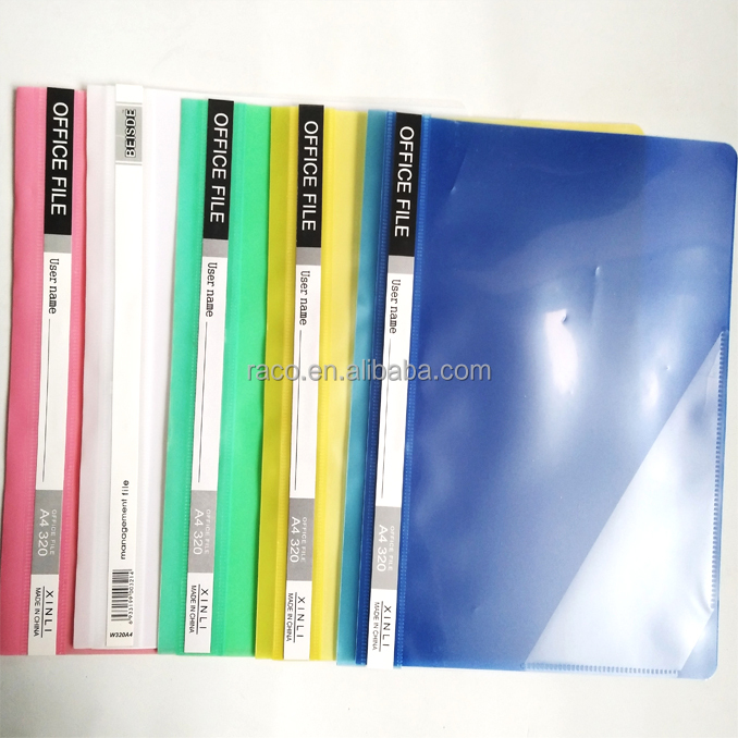 Прозрачная пластиковая папка для файлов clip pocket document folder A4 A3