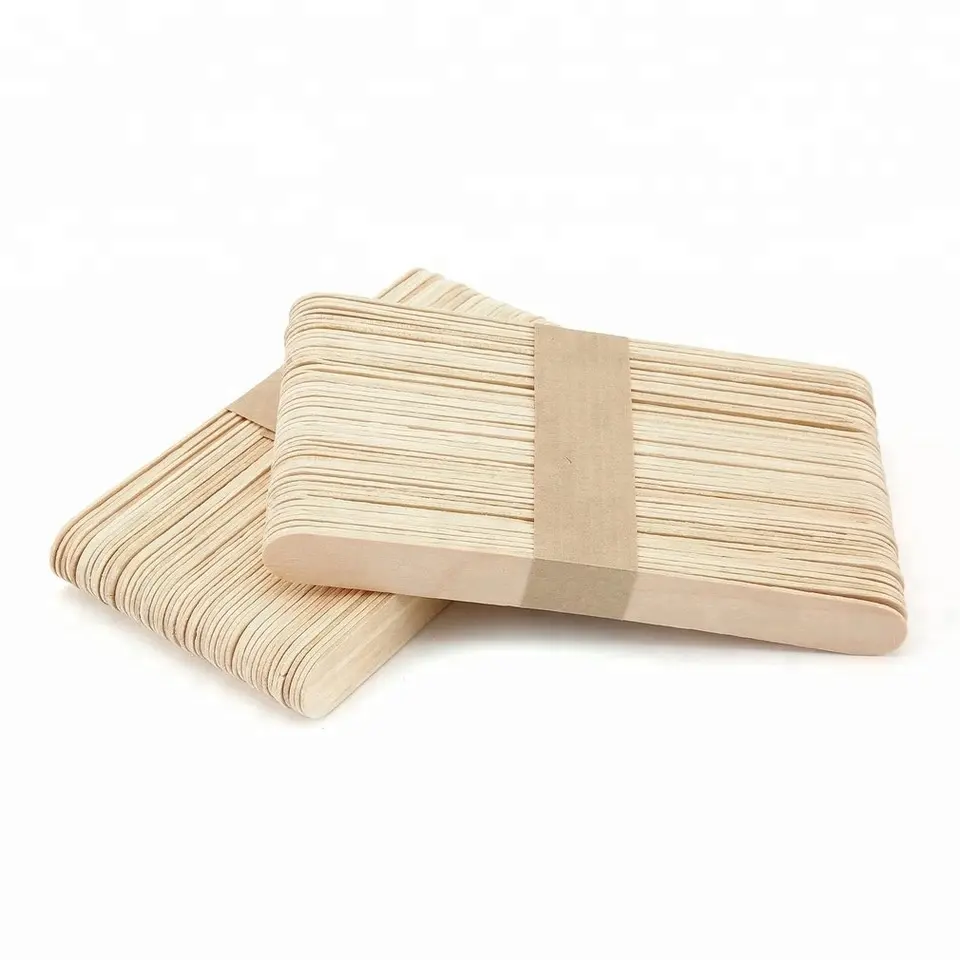 Eco-friendly non toxic disposable medical tongue depressor wood waxing spatulas for health and beauty