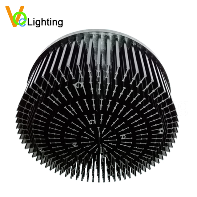 100W Highbay Light Cold Forged 210mm LED Heat Sink
