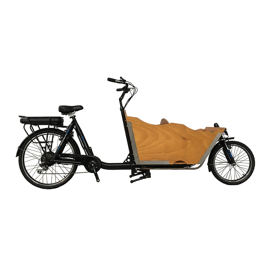Дешевый педаль bakfiets США Электрический Грузовой Велосипед Тележка для еды двухколесный семейный велосипед