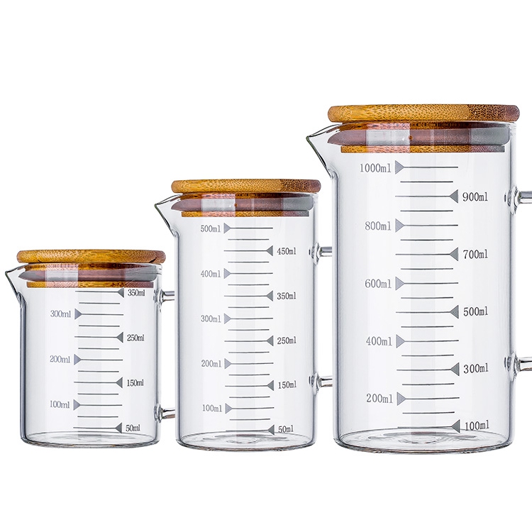 Стеклянный стакан pyrex, набор из 5 предметов, стакан, стеклянный стакан с ручкой