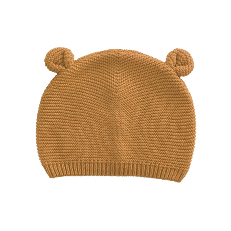 Милый дизайн фантазии Вязание Хлопок Baby Hat с ушками