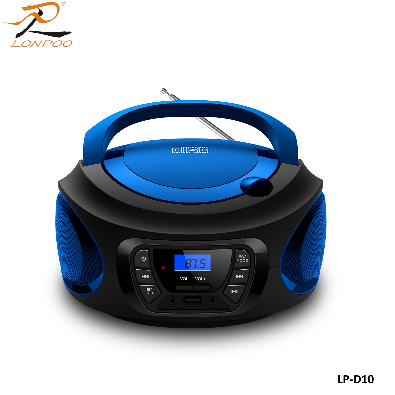 Мини Портативная buetooth-колонка динамик открытый CD boombox стерео плеер с USB MP3 FM AUX