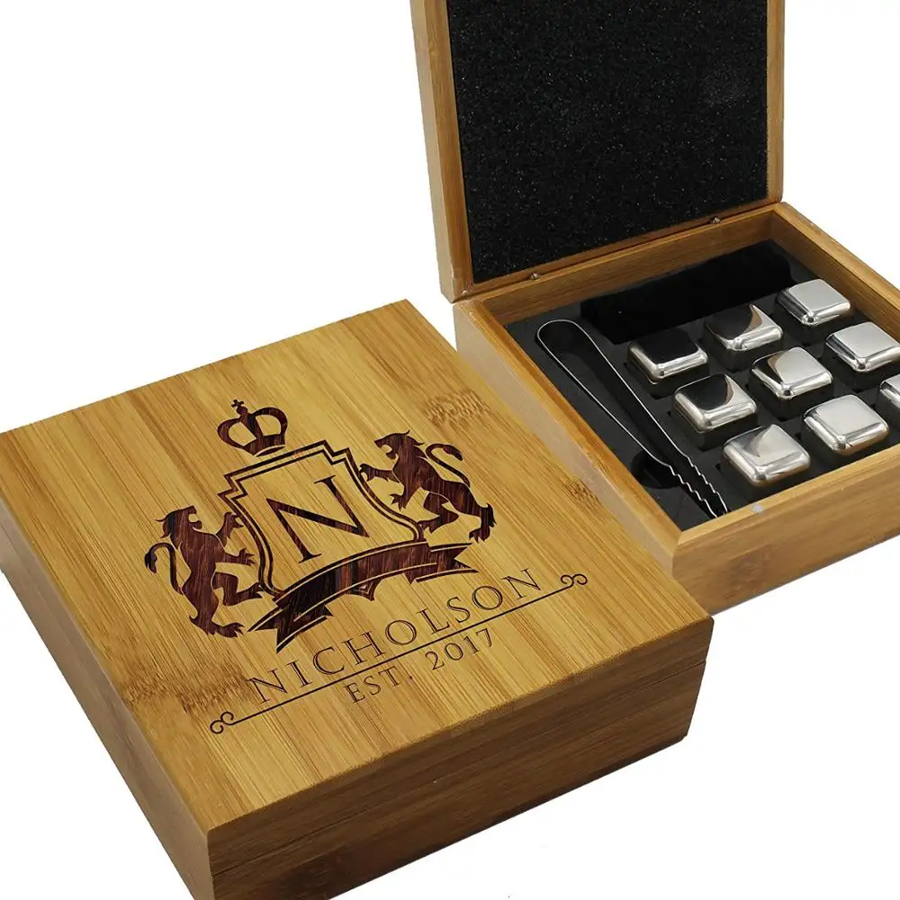 Wooden Whiskey Stone Box Gift Box Wholesale