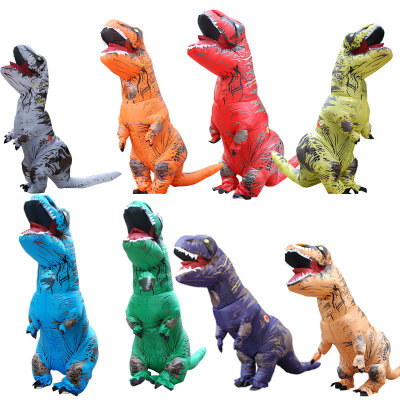 Дешевый надувной костюм динозавра t rex для взрослых и детей, костюмы динозавра на Хэллоуин