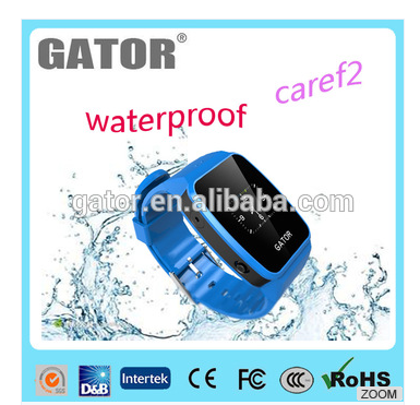 Забота о семье дети SIM caref слежения gps, sos телефон smart говорить смотреть, gator часы водонепроницаемые IP67 подошва агент Android IOS APP