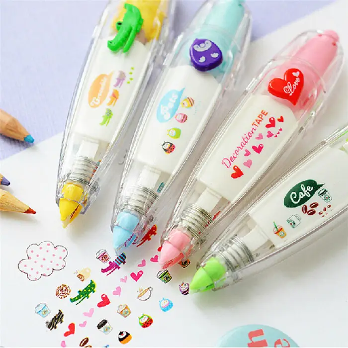 Lace Press Type Stationery Tapes Decorative Pen Correction Tape Diary Scrapbooking Album Stationery Gifts School Supplies