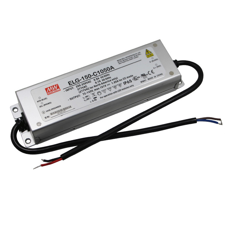 Meanwell светодиодный драйвер постоянного тока 1050mA ELG-150-C1050A IP65 150 Вт источник питания