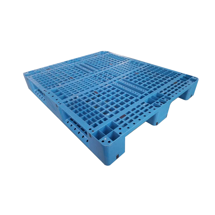Qingdao Yilucai 1210 Steel Tube Tray Heavy Duty 100% Virgin HDPE Loading Plastic Pallets Packed For Export