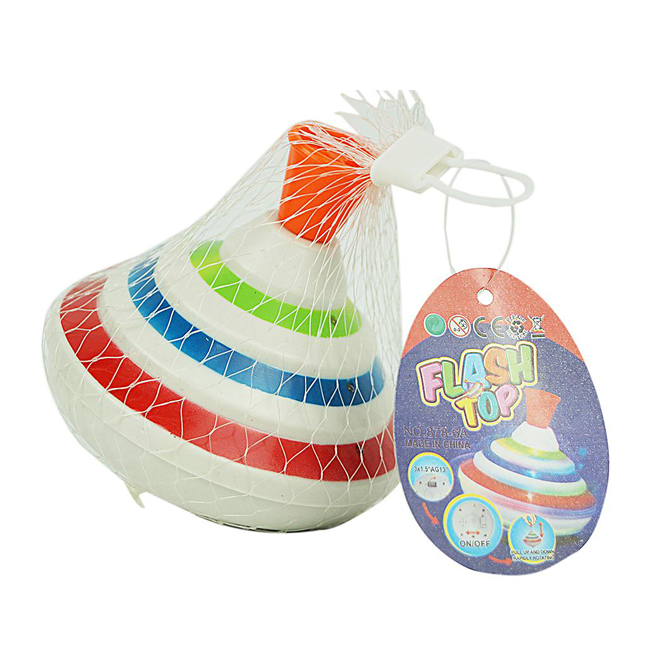 Kid Toy Plastic Promotional Funny Spinning Top Toy With Music/Flash HC269785